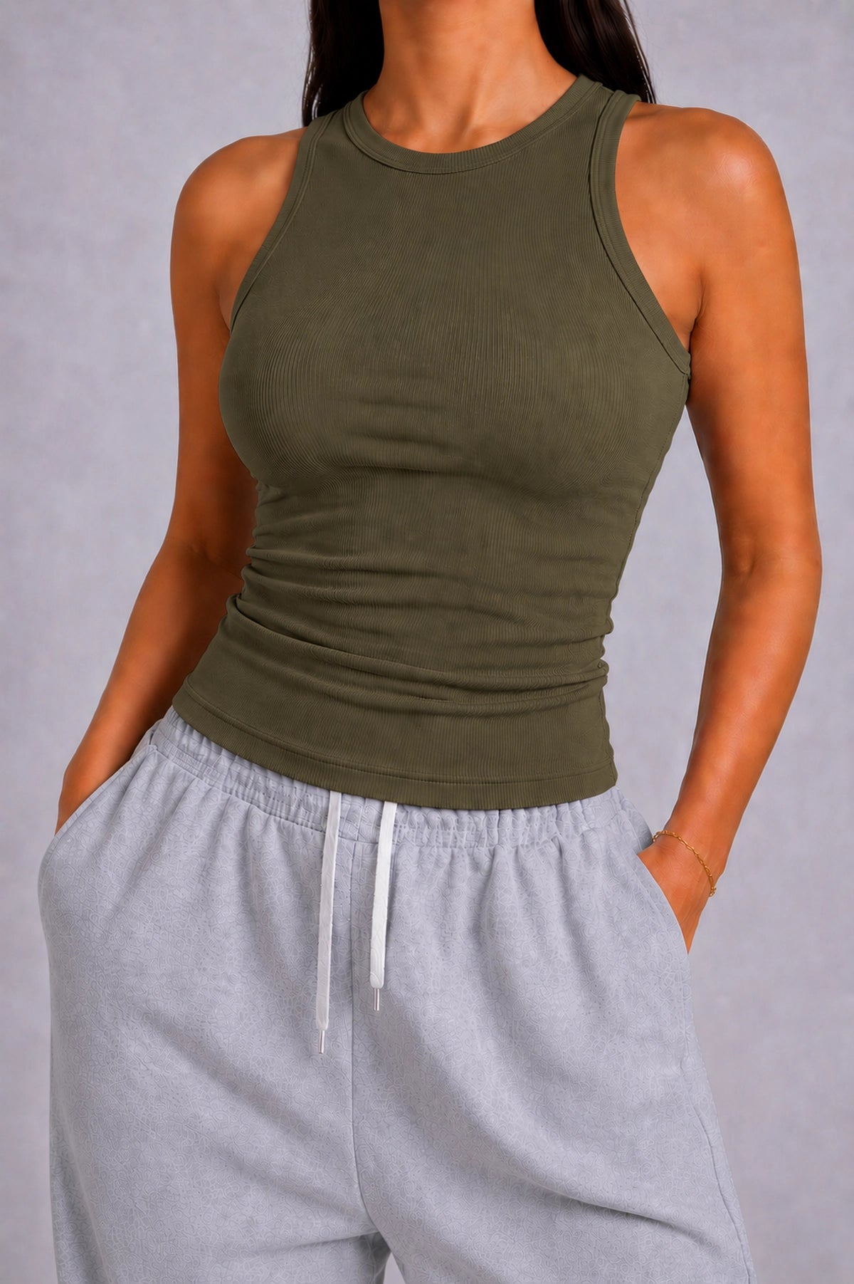 Sculpt Ribbed Tank Top